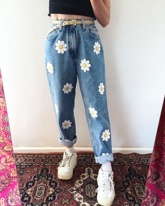 New style high waisted cow pants HF1914-01-03 New style high waisted cow pants HF1914-01-03