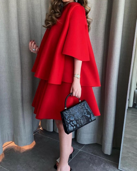 New fashionable Korean style solid color dress HF2210-02-01 New fashionable Korean style solid color dress HF2210-02-01