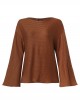 Women Autumn Knitted Bell Sleeve Casual Pullover Sweaters Women Autumn Knitted Bell Sleeve Casual Pullover Sweaters